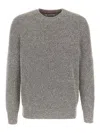 Brunello Cucinelli Cotton Sweater Sweaters And Cardigans Multicolor In Gray