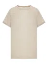Brunello Cucinelli Cashmere And Silk Sweater With Lurex Inserts In Nude