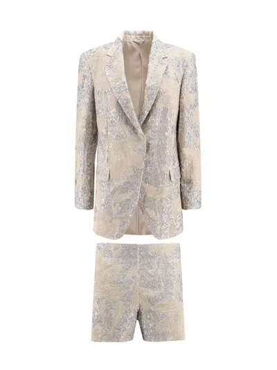 Brunello Cucinelli Suit In Cream