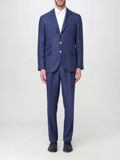Brunello Cucinelli Suit  Men Color Indigo