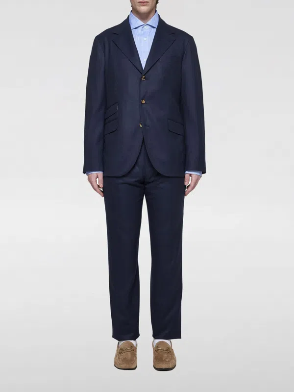 Pull Brunello Cucinelli Alpaga Marine – Taille M/50EU, Neuf Avec étiquettes, Motif Nordique