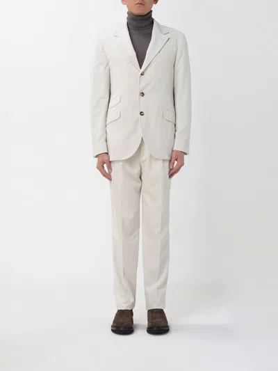 Brunello Cucinelli Suit  Men Color Yellow Cream In White