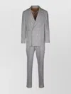 BRUNELLO CUCINELLI SUIT DOUBLE-BREASTED BELT FRONT POCKETS