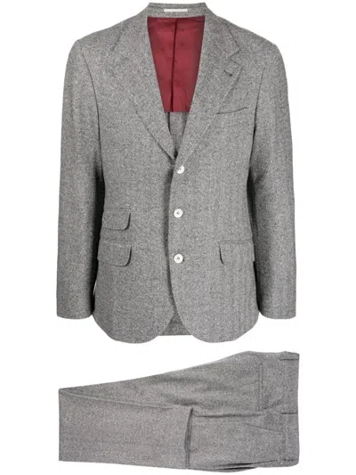 Brunello Cucinelli Suit In Gray