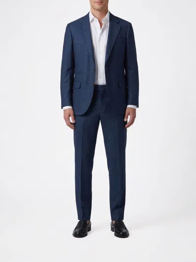 Brunello Cucinelli Suit  Men Color Navy In Blue