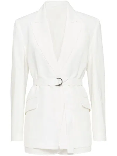BRUNELLO CUCINELLI BRUNELLO CUCINELLI SUIT TYPE BELT JACKET