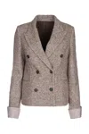 Brunello Cucinelli Jackets And Vests In Brown