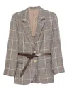 Brunello Cucinelli Suit-type Jacket In Brown