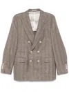 Brunello Cucinelli Men's Suit Type Jacket In Brown