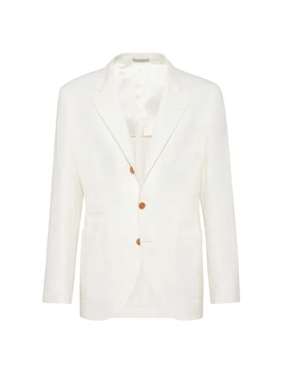 Brunello Cucinelli Suit-type Jacket In Off White