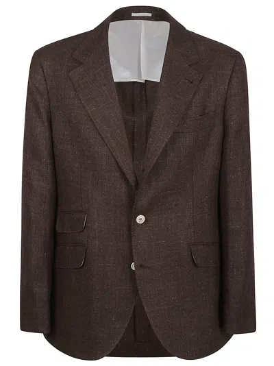 Brunello Cucinelli Suit-type Jacket In Brown