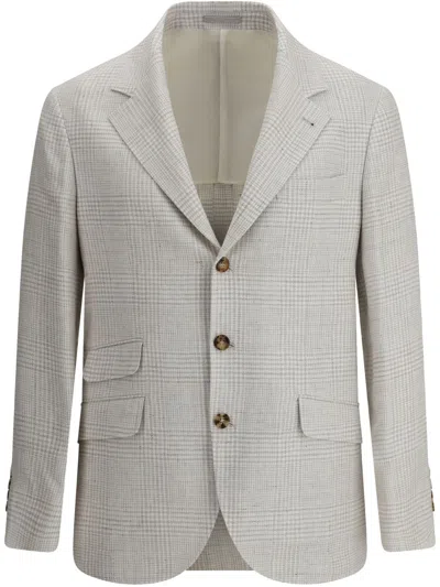 BRUNELLO CUCINELLI BRUNELLO CUCINELLI SUIT-TYPE LINEN JACKET