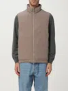 Brunello Cucinelli Quilted High Collar Sleeveless Vest In Gold