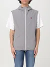 Brunello Cucinelli Nylon Down Vest In Grey