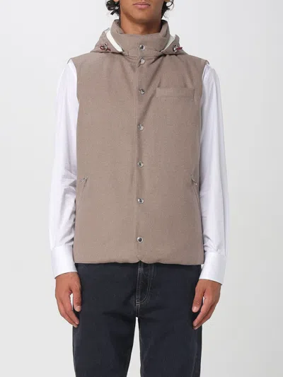 BRUNELLO CUCINELLI SUIT VEST BRUNELLO CUCINELLI MEN COLOR SAND,431485054