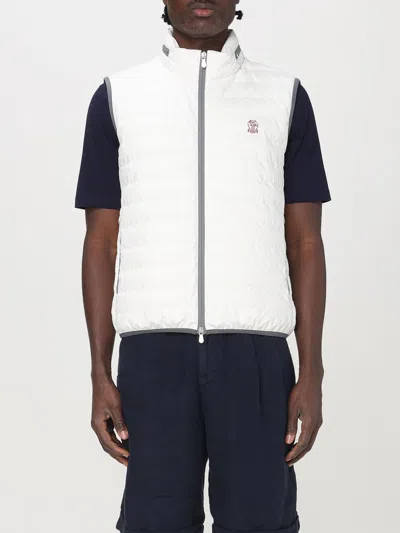 BRUNELLO CUCINELLI SUIT VEST BRUNELLO CUCINELLI MEN COLOR WHITE,G49406001
