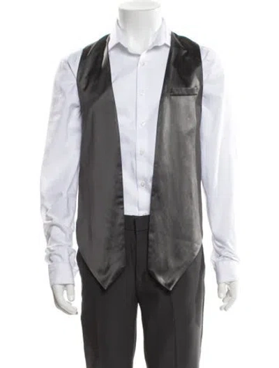 Pre-owned Brunello Cucinelli Suit Vest In Silver