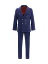 Brunello Cucinelli Wool Suit In Blue
