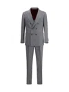 Brunello Cucinelli Linen Suit In Gray