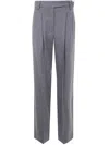 Brunello Cucinelli Wool Trousers In Gray