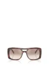 Brunello Cucinelli Bc4012s Square Acetate Sunglasses In Brown
