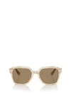 Brunello Cucinelli Modern Acetate Square Sunglasses In Brown
