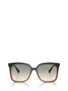 Brunello Cucinelli Gradient Acetate Square Sunglasses In Cognac Vintage / Monile
