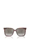 Brunello Cucinelli Mirrored Acetate Square Sunglasses In Havana Ortensia / Panama