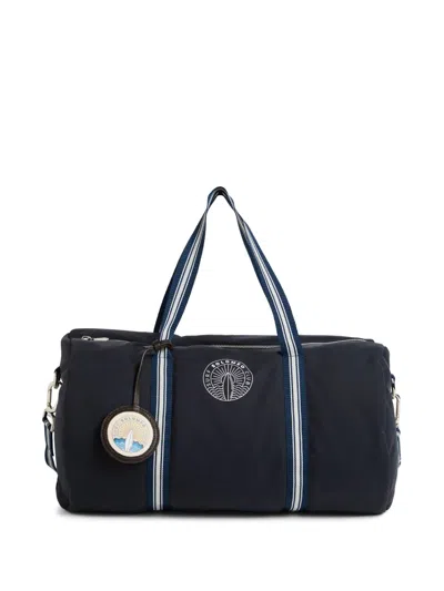 Brunello Cucinelli Kids' Surf-print Duffel Bag In Blue