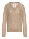 Brunello Cucinelli Sweaters Brown In Neutral