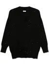 Brunello Cucinelli Sequin-embellished Sweater In Black