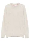 Brunello Cucinelli Soft Wool And Cashmere Sweater In Gray