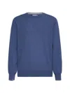 Brunello Cucinelli Crewneck Knitted Jumper In Astrale