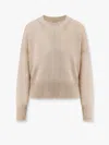 Brunello Cucinelli Paper Yarn And Mohair Sweater With Lurex Effect In Beige