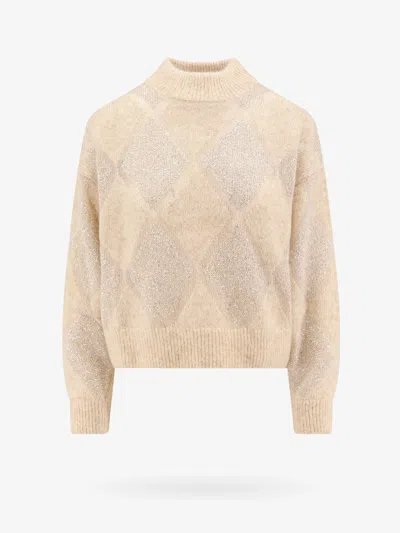 Brunello Cucinelli Sweater In Beige