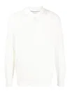 Brunello Cucinelli Knitted Polo Shirt In Beige