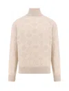 Brunello Cucinelli Turtleneck Sweater In Beige