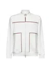 Brunello Cucinelli White Techno Cotton Fleence Topwear In Beige