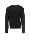 Brunello Cucinelli Crew Neck Knit Sweater In Black