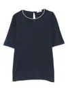 Brunello Cucinelli Monili-trim Cashmere Top In Black