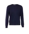 Brunello Cucinelli Men Cashmere And Silk Light Sweater In Blue