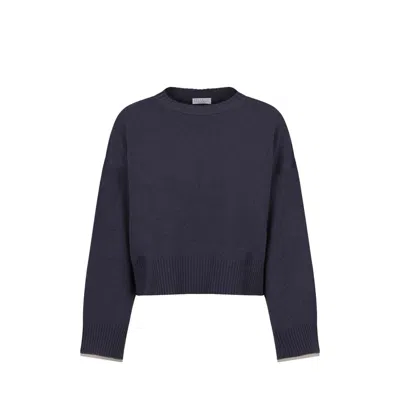 Brunello Cucinelli Sweater In Blue