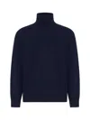 Brunello Cucinelli Sweater Aus Kaschmir Mit Rollkragen In Blue