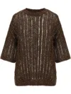 Brunello Cucinelli Top In Brown