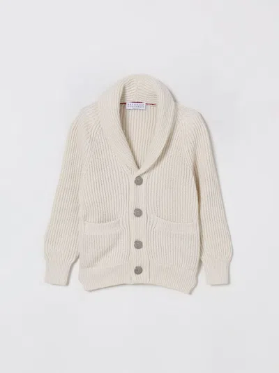 Brunello Cucinelli Sweater  Kids Color Green In Multi