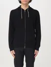 Brunello Cucinelli Cashmere Zip Front Hoodie In Black