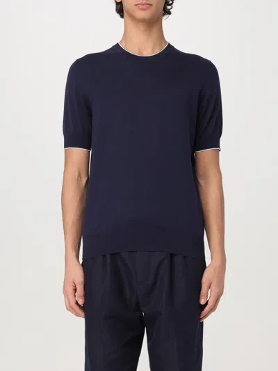 BRUNELLO CUCINELLI T-SHIRT BRUNELLO CUCINELLI MEN COLOR BLUE,G49955009