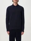 Brunello Cucinelli Blue Crochet Polo Shirt In Blue