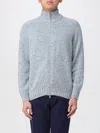 Brunello Cucinelli Men's Cashmere Zip Cardigan In Gray