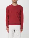 Brunello Cucinelli Cashmere And Silk Crew-neck Sweater In Red